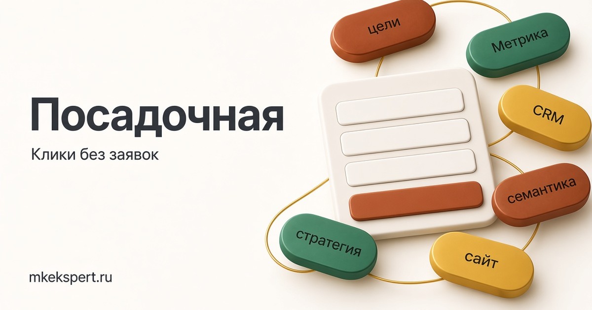 Посадочная для Яндекс Директа в B2B: почему клики есть, а заявок нет