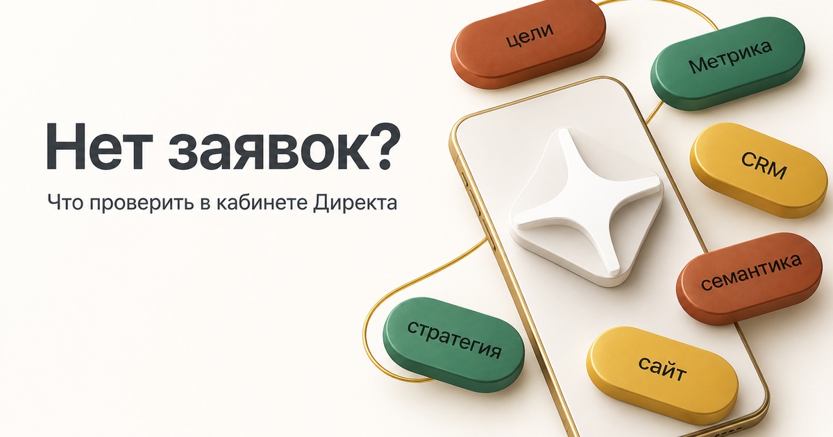 Почему нет заявок в Яндекс Директе: что я проверяю в кабинете за 30 минут
